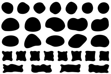 黒のシンプルな流体のフレームセット