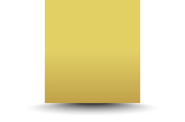 Gold paper rectangle and shadow, banners, label