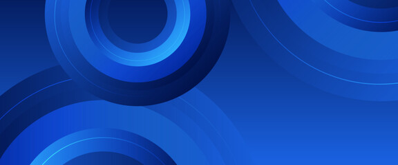 Blue abstract banner with shapes. For business banner, formal backdrop, prestigious voucher, luxe invite, wallpaper and background