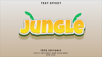 Jungle editable text effect	
