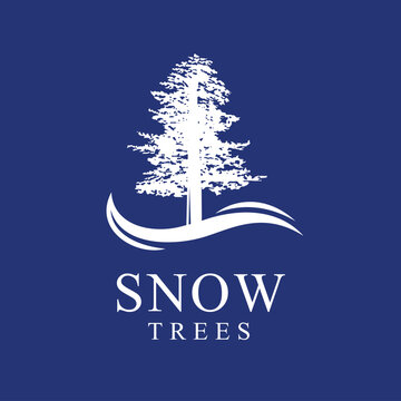 Spruce logo, Snow trees logo