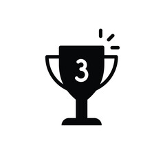 Cup vector icon. First place cup sign. Reward victory cup symbol. Goblet icon. Ceremony contest cup icon. UX UI icon