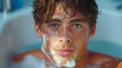 Men's facial skin care.