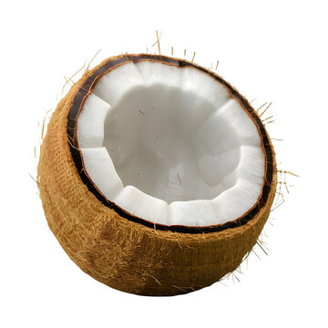 Coconut png isolated on transparent background