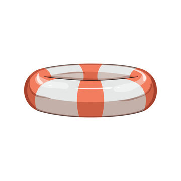 rescue lifebuoy cartoon. ring safety, lifeguard belt, pool float rescue lifebuoy sign. isolated symbol vector illustration