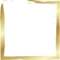 Grunge golden frame. Luxury design