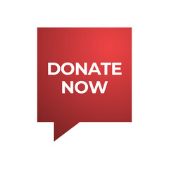 Donate web button. Symbol of financial aid isolated on white background. Vector illustration.