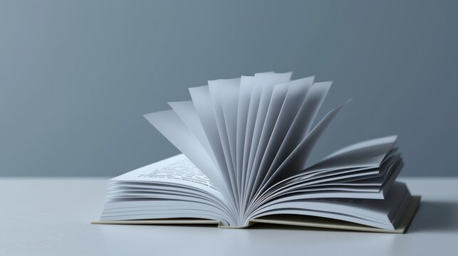 Open book side view mockup. Realistic flipping pages, education, paper, open, literature, nature, imagination, read, page, creative, ecology, environment, travel, vacation.