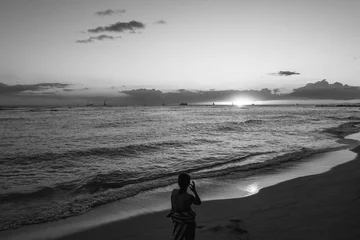 Fotobehang sunset beach © ryota_moriya