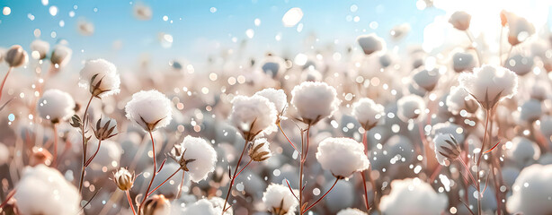 A cotton field.