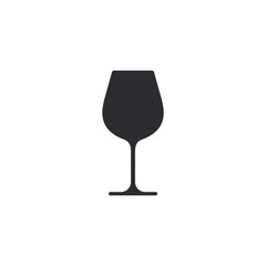 Wine glass icon. Wineglass. Flask template. Jar icon. Wine flask. Cup sign. Glass stencil. Glass silhouette. Logo template. Glass container. Shape for 3d modeling. Cognac flask. Champagne wineglass.