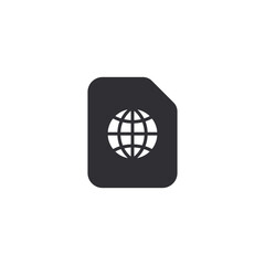 Passport icon. Profile icon. Id card. Identification card icon. Personal document. Business card sign. Id passport. Worker's pass. Globe icon. World symbol. International document. Global file. Data