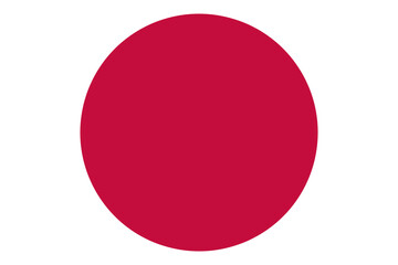 Japan flag - rectangular cutout of rotated vector flag.
