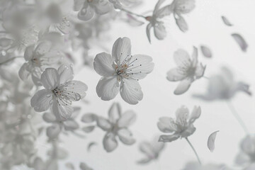 Ethereal Blossoms in Motion
