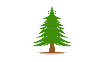 Spruce tree illustration design vector