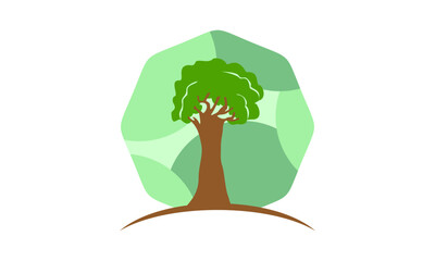 Tree modern illustration icon design vector
