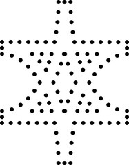 Stars shape dot line, sparkles, twinkle, burst