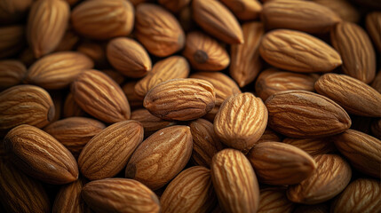 Fototapeta premium heap of almond nuts 