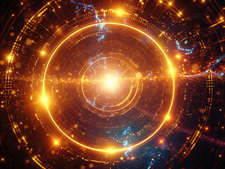 Obraz premium Glowing Sci-Fi Portal