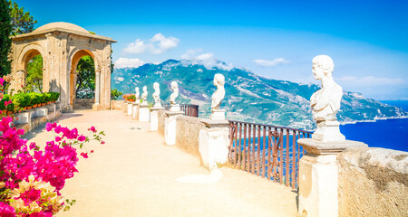 Ravello village, Amalfi coast of Italy - obrazy, fototapety, plakaty