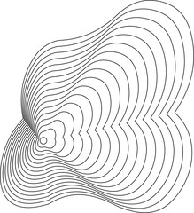 Dynamic lines fluid forms. Modern design elements