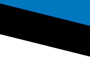 Estonia flag - rectangular cutout of rotated vector flag.