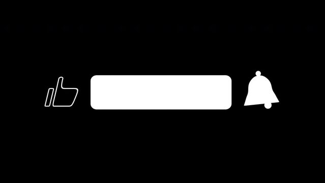 YouTube Subscribe button animation in Norwegian with alphachannel	