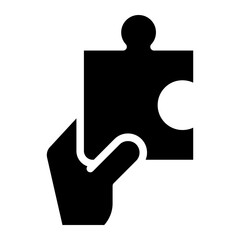 Obraz premium teamwork, puzzle icon