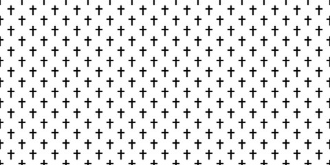 christian cross background. cross seamless pattern texture - 767112260