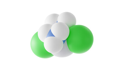 cisplatin molecule, chemotherapy medication, molecular structure, isolated 3d model van der Waals