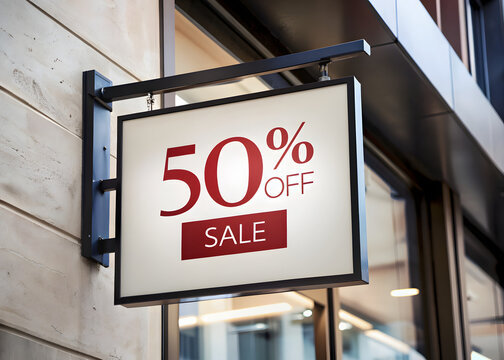 50 percent sale %
