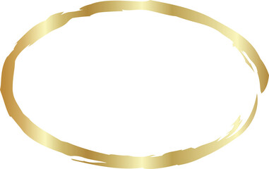 Gold oval grunge frames. Luxury design