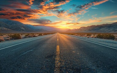 Embarking on a thrilling expedition across a vast, barren wilderness at daybreak, beckoning the curious soul to wander