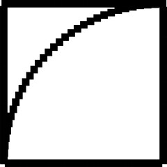 Square shape pixel. Geometry for design