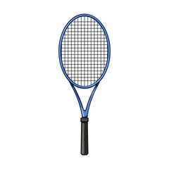 symbol tennis racket cartoon. equipment outline, strings championship, bat yellow symbol tennis racket sign. isolated symbol vector illustration
