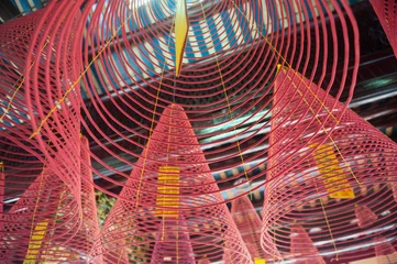 Fototapeten Incense coils in a Hoi An, Vietnam temple. © Richard