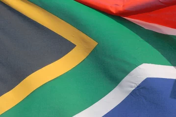 Fototapeten Durban KZN South Africa South African flag. © Richard