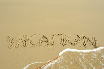 Cyntsa Eastern Cape South Africa - vacation written in the sand.
