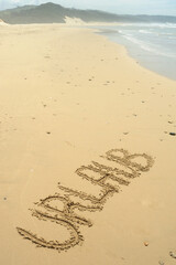 Cyntsa Eastern Cape South Africa - Urlaub geschreiben in Sand