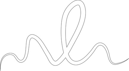 Spiral line hand drawn. Element design