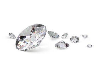 diamond with high quality. transparent background