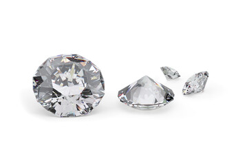 diamond with high quality. transparent background