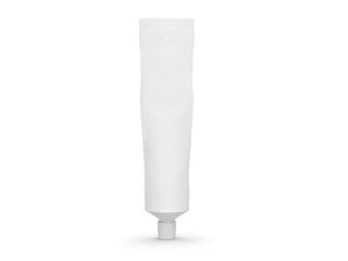 Empty tube of toothpaste, transparent background
