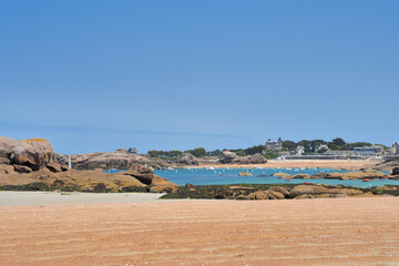 La côte de granit rose en Bretagne - France