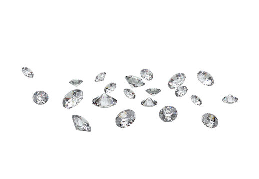 Expensive cut diamond with high quality. transparent background