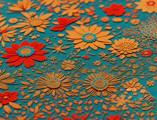 oriental pattern paper. Modern art. illustration retro Trendy paper collage composition wallpaper modern art