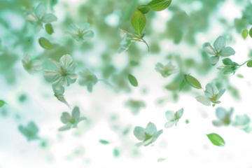 Blurry Flowers in Flight