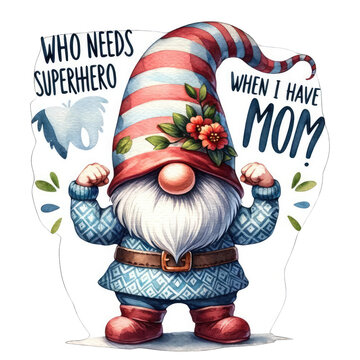 Happy Mother's Day Noam says he loves you on Mother's Day. With accompanying message ''Who needs a superhero when I have mom?'' Funny Mother's Day sayings transparent background