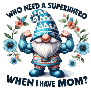 Happy Mother's Day Noam says he loves you on Mother's Day. With accompanying message ''Who needs a superhero when I have mom?'' Funny Mother's Day sayings transparent background