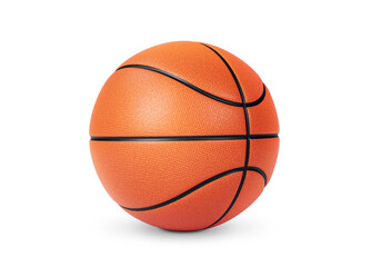 Orange basketball ball, transparent background © Retouch man